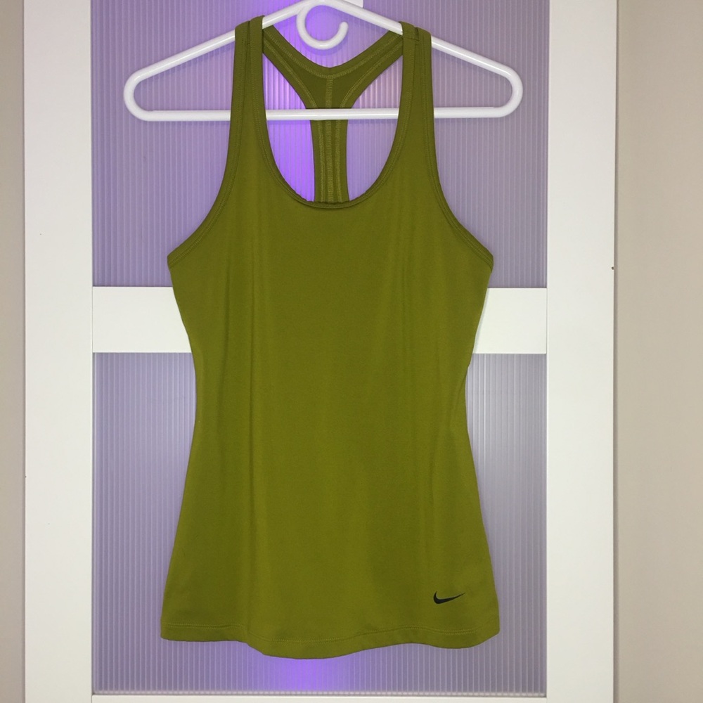 Nike Olive Green Racerback Tank Top